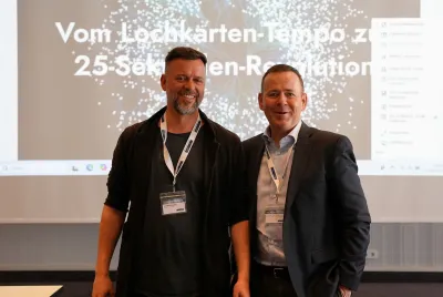 (v.l.) Arndt Hüsges (CEO&Founder Hüsges Gruppe), Christoph Hölzlwimmer (CEO Instavalo/Hüsges Gruppe) Hüsges ist neuer Premiumpartner des VMF