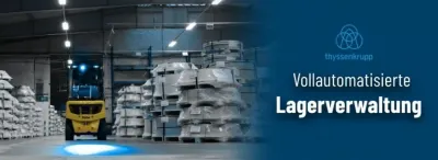 Vollautomatisierte Lagerverwaltung bei thyssenkrupp Rasselstein mit IdentPro!