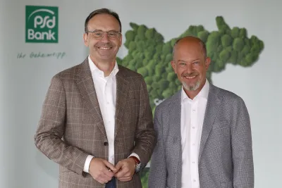 Vorstandsmitglieder der PSD Bank Hannover eG: Michael Kauffmann (li.) und Martin Laubisch (re.) PSD Bank Hannover: Vorstandspositionen wurden neu besetzt