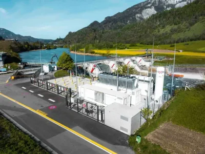 Wasserstoff-Produktionsanlage am Wasserkraftwerk Reichenau (Schweiz) Wenger Engineering baut Wasserstoffanlage in der Schweiz