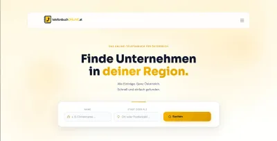 Webseite telefonbuchONLINE.at verbindet Österreich mit lokalen Betrieben