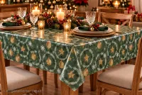 Weihnachtliche Tischdekoration mit praktischen Wachstuch-Tischdecken: mewatushop.de präsentiert die X-Mas- und Adventskollektion