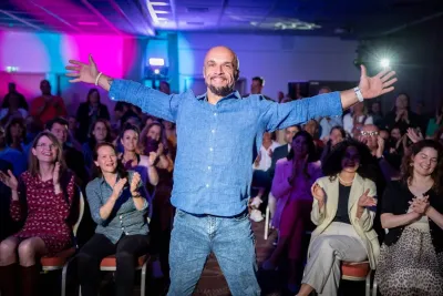 Sebastian Boncol motiviert beim Weltrekord-Slam
