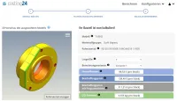 In wenigen Sekunden stellt costing24 Kalkulationen von Dreh-, Fräs-, und Biegeteilen grafisch dar costing24: CAD-Kalkulation für Metallbearbeitungen