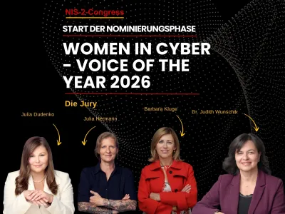 Women in Cyber: Die Nominierungsphase für die Auszeichnung „Voice of the Year 2026“ ist gestartet. Nominierungen gestartet: Women in Cyber - Voice of the Year 2026