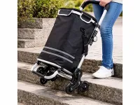 Xcase Klappbarer Treppensteiger-Einkaufstrolley mit Kühlfach