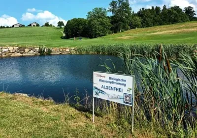 ZARO Biotec - biologisch algenfreie Teiche Golfclub Patting - Biologisch algenfreie, klare Teiche