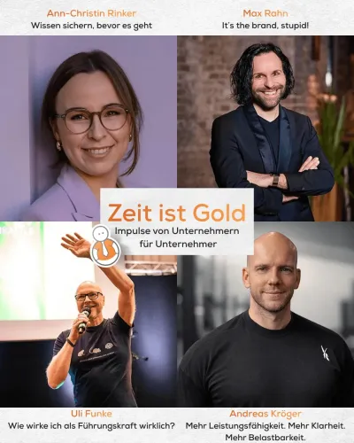 Zeit ist Gold 05.05.2026 Denkwerk Herford Unternehmerimpulse im Denkwerk Herford - Zeit ist Gold