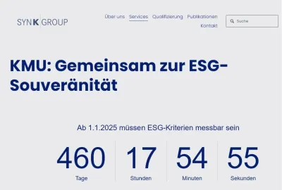 ESG: Chance für KMUs - Warum jetzt dringender Handlungsbedarf besteht